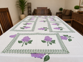 Handblock Printed Table Linen Set - Lilac Bloom